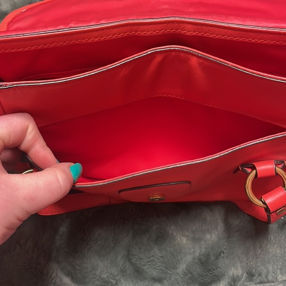 Genuine Leather Coral Coach Bag - Picture 8 of 8